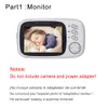 Accesorios para cámaras IP 3.2 pulgadas Video inalámbrico Color Monitor de bebé Niñera Cámara de seguridad Batería para VB603 BM603 221108
