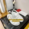 Sandalet 2022 Sıradan Tasarımcı Yaz Lady Kadın Ayakkabı Tokalı Kristal Rhinestone Orijinal Deri Mujer Sandalias Düz