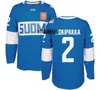 Hockey Jersey 2022 World Cup of Finland Team 2 Jyrki Jokipakka 3 Olli Maatta 7 Esa Lindell 9 Mikko Koivu Custom S