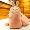 1pc 55100cm Kawaii Soft Rabbit almofada almofada de pelúcia recheada brinquedo de brinquedo de coelho fofo brinquedo de almofada de almofada fofa animais almofadas de crianças j220729