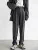 Женские брюки Capris Chic Ven Simple Casual Women Wwill твил костюм широкий костюм Wild Neg Lear Ladies Женские брюки 221109