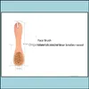 Bath Brushes Sponges Scrubbers Brushes Natural Boar Bristles Spa Facial Brush Face With Wood Handle Remove B Otxmm