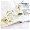 Fiori decorativi ghirlande giapponese fiore sakura vivido ciliegio fiorente pianta di tessuto finto feste di nozze soggiorno office shop deco dhhb5