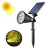 LED Solar Spotlight 7 تغيير اللون 180 درجة قابلة للتعديل في الهواء الطلق في الهواء الطلق حديقة المناظر الطبيعية الزخرفية