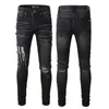 Am jeans jeans firmati mens jeans skinny desig 28 colori pantaloni lunghi hippop Sticker Ricamo Slim Denim Straight streetwear Pantaloni skinny all'ingrosso