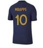 2022- 2023 Benzema Mbappe koszulka piłkarska Wersja gracza Griezmann Pogba 22/33 French Coupe Du Monde Nation