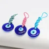 Nuovi portachiavi turchi Evil Eye Portachiavi Lucky Blue Eye Charm Weave Portachiavi per uomo Donna Ciondolo per auto