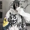 Moletons femininos moletons góticos japão desenho animado Hip Hop Sweatshirt Oversize mulheres primavera outono engraçado punk tops fêmeas roupas menina 221109