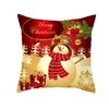 Kissen 44x44cm Cartoon Santa Claus Elch Weihnachten Kissenbezug 2022 Jahr Dekor Für Home Frohe Ornament Navidad Weihnachten geschenke 5z