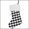 Juldekorationer Julstrumpa Santa Snowman Deer Snowflake Candy Gift Xmas Tree Hanging Ornament Socks Drop Delivery Dhzrq