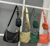 Tvådelar Set Nylon Bag Triple Tote Travel Luxury Mens Womens Plånböcker Designers Ladies Crossbody Hobo Shoulder Handbag Bag272y