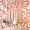 Christmas Party Supplies Rose Gold Balloon Decoration Set Birthday Party