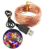 Corde 2/3/5m Led Stringa Fata Luci Usb Festone Ghirlanda Anno Vacanze Matrimonio Decorazione Natalizia Per La Casa All'ingrosso