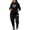 2024 Designer Merk Joggerpak Vrouwen Trainingspakken Hoodies Broek ROZE print 2 Stuk Sets Lange Mouw Sweatsuit Outfit Sportkleding herfst winter casual Kleding 8890-7