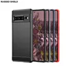 Phone Cases For Google Pixel 9 8 8A 7A 7 6 6A 5 5A 4 4A XL 5G Rugged Carbon Textured Wire Drawing Case TPU Cover