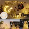 Cordes 2 pièces fil de cuivre LED fée guirlande lumineuse décor de chambre décorations esthétiques pour la maison noël vacances éclairage Luces De Navidad