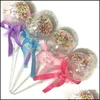 Party Favor Concertccartoon Light Stick Led Toys Fairy Sticks Bobo Ball Magic Flash Balls Push Small Gifts Childrens Luminous Toy Ni DHS7T