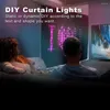 Строки рождественский сказочный свет DIY Toppers огни многоцветные светодиодные звездные струны водопад xmas App Bluetooth Home Yard Dest