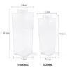 Water Bottles 500ml/1000ml Milk Carton Bottle Transparent BPA Free Plastic Portable Clear Box for Juice Tea 221109