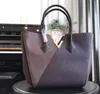 Sacola de compras clássica feminina estilo bolsa feminina bolsas casuais moda couro PU bolsas de ombro femininas