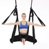 Hamacs Fitness Yoga Hamac Swing Trapèze Inversion Sangles Aériennes Anti-gravité Décompression en Tissu Haute Résistance avec 6 Poignées