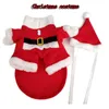 Dog Apparel Fashion Xmas Clothing for Pet Clothes Funny Coat Christmas Chihuahua Santa Claus Standing Costume Cat 221109