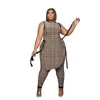 Women's Two Piece Pants 5XL XL Chic Set Women Print Top Stretch Trousers Fashion Matching African Clothing Spring Summer
