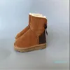 Tasarımcı Boot Snow Boots Kadın Peluş Bot Klasik Bowknot Sıcak Kısa Kış Kış Deri Koyun Dinini Sıcak Satış Aus L Bow Ücretsiz Aktarım