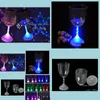 Kieliszki do wina światło LED UP Plastikowe KolorFous Luminous Cup płyn aktywowany migający oświetlenie kubki impreza KTV Bar HH2294 Drop de Dhbfo