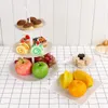 Bakeware Tools 2 Set 3-Tier White Dessert Cake Stand Pastry Small Cupcake Cookie Tray Rack Candy Buffet Up Fruit Plate And