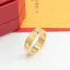 New Hot fashion Love Ring Designer anello a vite per le donne Accessori di lusso Acciaio al titanio Mai sbiadire gli amanti Gioielli regalo size5-11 con scatola