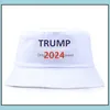 Ball Caps Sun Cap USA Президентские выборы Trump 2024 Рыбакерская шляпа Весна Лето осень на открытом воздухе 3 стиля доставка Fashio Dho2m