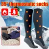 Chaussettes de sport 1 paire homme hiver 35 aluminisé garder les pieds au chaud chaussettes longues fibres thermiques isolation unisexe