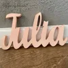 Juldekorationer Personlig träskylt anpassad EN S 3D Word Cut Outs hylldekor Freestanding Letters 221109