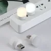 Mini Led Night Light Portable USB Gadgets Pocket Warm White Lamp Computer Mobiele Power Banks Opladen 5V Small Round Book Oogbescherming Lezen omgevingsverlichting