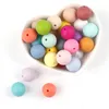 Baby Teethers Toys 12MM 100pc Silicone Round Teether Beads Bpa Free Dental Care Jewelry Bracelet Accessories Diy Teething Necklace 221109