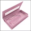 Packing Boxes Butterfly Printed False Eyelash Packaging Case Empty Glitter Magnetic Mink Eyelashes Box With Tray Drop Delivery Offic Dhly8