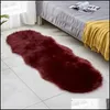 Carpets Living Room Plush Floor Rugs Mats Kids Faux Fur Area Rug Carpet Solid Fluffy Soft Shaggy Artificial Sheepskin Hairy Drop Del Dhlvj