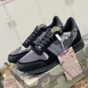 Designer plaid nail flat shoes net camouflage fashion sports shoes brand new rivet camouflage running shoes suede nail stylist shoes women's men's sports shoes