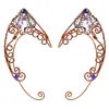 Boucles d'oreilles à Clip d'oreille, manchette d'oreille, papillons, manchette d'aile d'elfe, mariage, filigrane, fée cristal, bijoux en zircon, elfes 2211083693388