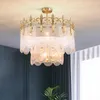 Lampadari Lampadario di cristallo moderno per la casa Soggiorno Sala da pranzo Decorazione di illuminazione per interni Cristal a doppio strato a led