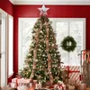 Decorazioni natalizie Forniture per l'albero Topper con renne Topper con stelle scintillanti Fata