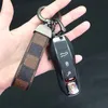 Whole Leather Car Key Ring Metal Keychains Hanging Accessories Key Chain Fashion Lanyards8685439