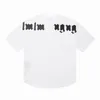 Camisetas para hombres Palms Moda de verano Diseñador de mujeres Hip-Hop Tizal de talla grande Topas de manga larga Camas gráficas de lujo Ropa de letras grandes TEE 23SS