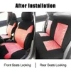 Universal Fashion Styling Ensemble complet et 2 sièges avant Housses de siège de voiture Protecteur Auto Intérieur Accessoires Automobile