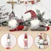 Decorações de Natal Papai Noel Claus Elk Curtain Buckle Doll Ornament Merry Decoration for Home Xmas Gifts Navidad Ano 2023 221109