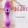 Klitor suger vibrator luftpuls klitoris stimulator g spot massager med 10 sugvibration vuxen orgasm sex leksaker för kvinnor