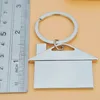 DIY House Keychains Metal Pendant Keychain Real Estate Promotion Gift Key Chain Keyring