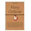 Модный рождественский браслет сплав Санта -Клаус. Регулируемая ручная карта