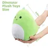 Cute Dinosaur Cuddle Cartoon Cuddle Doll Squishy Stretchy Pillow Birthday Gift Home Decors For ldren Boy Girl J220729